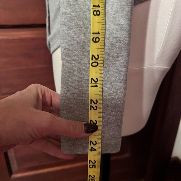 Free People Looking Back Lace Up Grey long sleeve top▪️size S - Picture 11 of 12